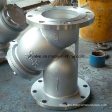 Cast Stainless Steel CF8 Flange/Flanged End Y Type Strainer